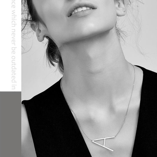 ラージイニシャル ネックレス シルバー【予約商品】