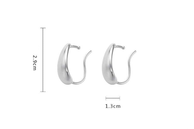 グロッシーボリュームイヤーカフ ゴールド/シルバー【スピード配送】