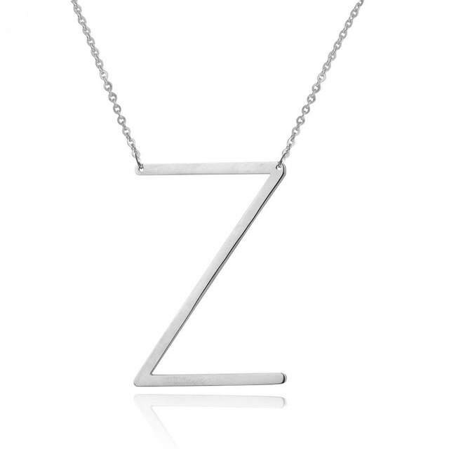 ラージイニシャル ネックレス シルバー【予約商品】