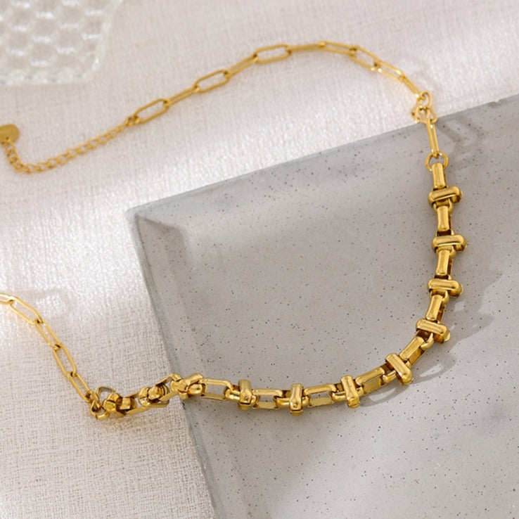 チャンキーチェーンネックレス ゴールド 【予約商品】