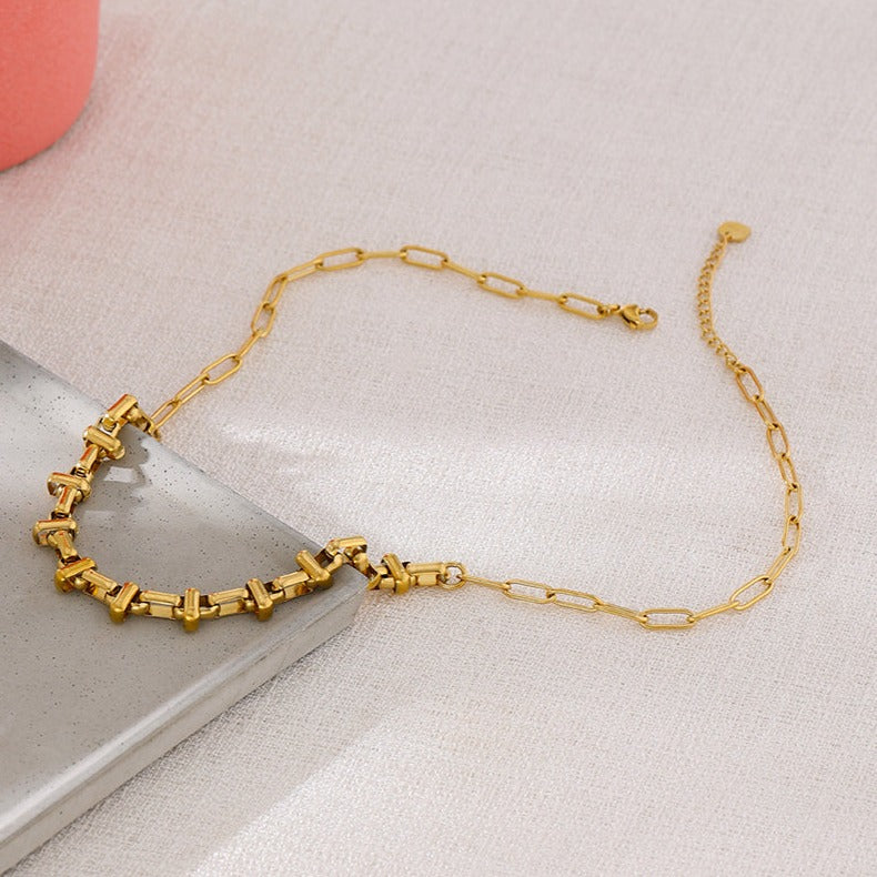 チャンキーチェーンネックレス ゴールド 【予約商品】