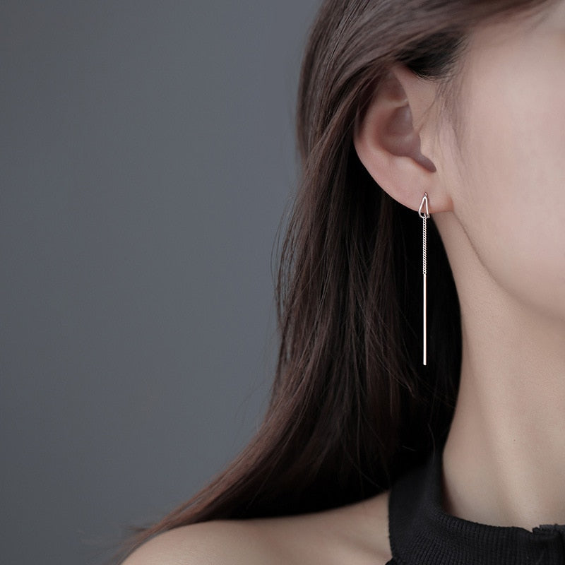 ロングラインピアス シルバー【スピード配送】