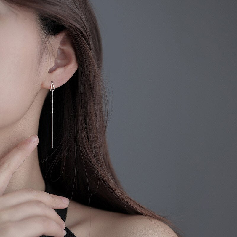 ロングラインピアス シルバー【スピード配送】
