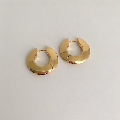 スタイリッシュフープピアス ゴールド/シルバー【予約商品】