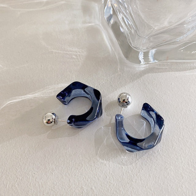 うるうるクリアフープ ボールピアス 3色 【予約商品】