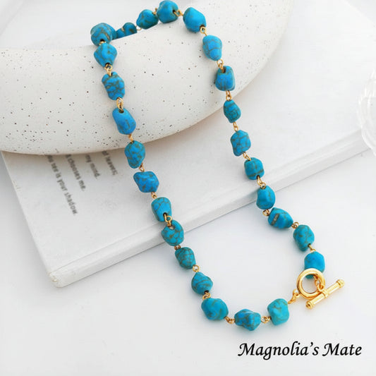 ターコイズ チョーカーネックレス 【スピード配送】