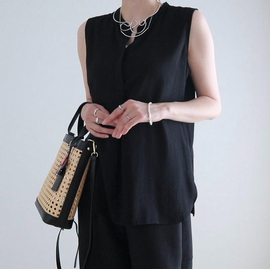 ブラック × アートシルバーアクセ