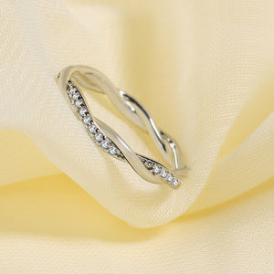 スリムツイストシャインリング　3色【スピード配送】