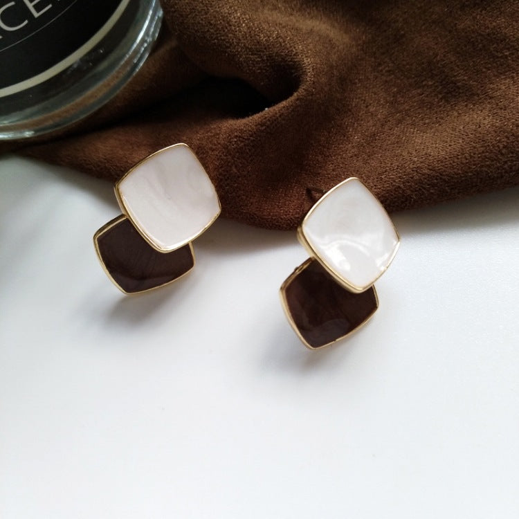 ラテトーンダブルスクエアイヤリング／ピアス【予約商品】