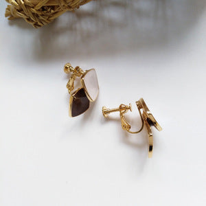 ラテトーンダブルスクエアイヤリング／ピアス【予約商品】