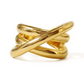 Cross Layered Ring Gold/Silver [Fast Shipping]