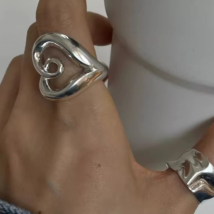 Spiral Heart Ring Silver [Pre-order item]