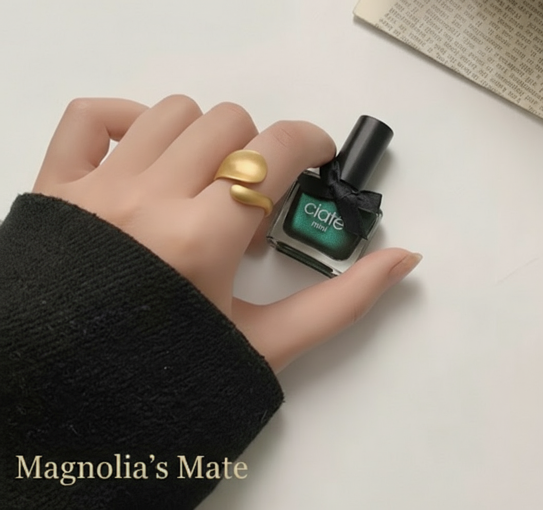 Matte Spiral Slim Ring Gold/Silver [Outlet Item]