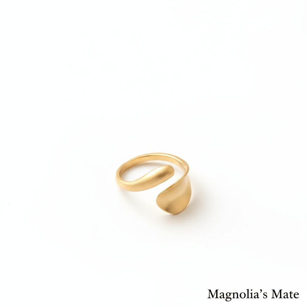 Matte Spiral Slim Ring Gold/Silver [Outlet Item]