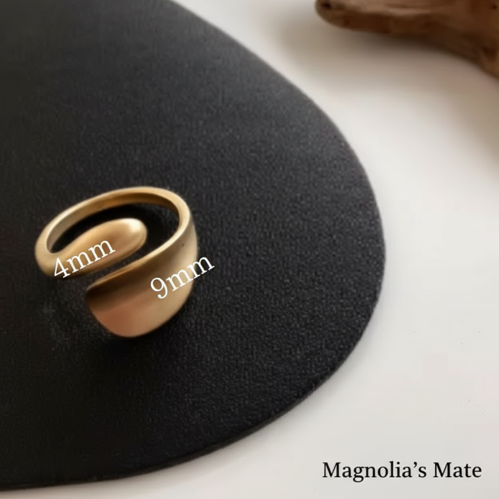 Matte Spiral Slim Ring Gold/Silver [Outlet Item]