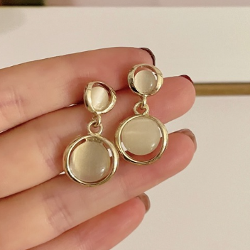 ブラウンドロップピアス／イヤリング【予約商品】