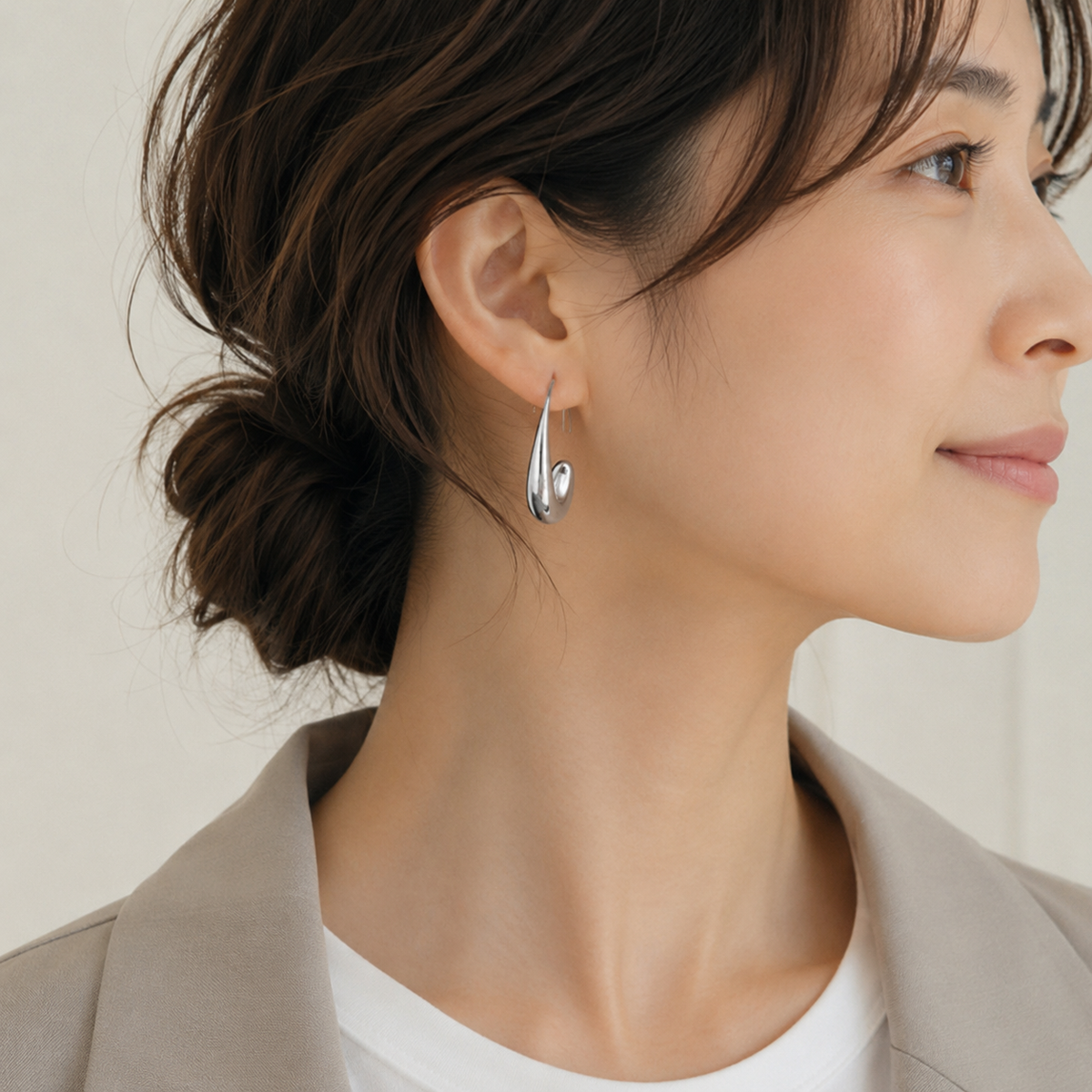 C Drop Earrings Gold/Silver [Fast Shipping]