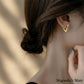 Triangle Hoop Earrings Gold/Silver [Fast Shipping]