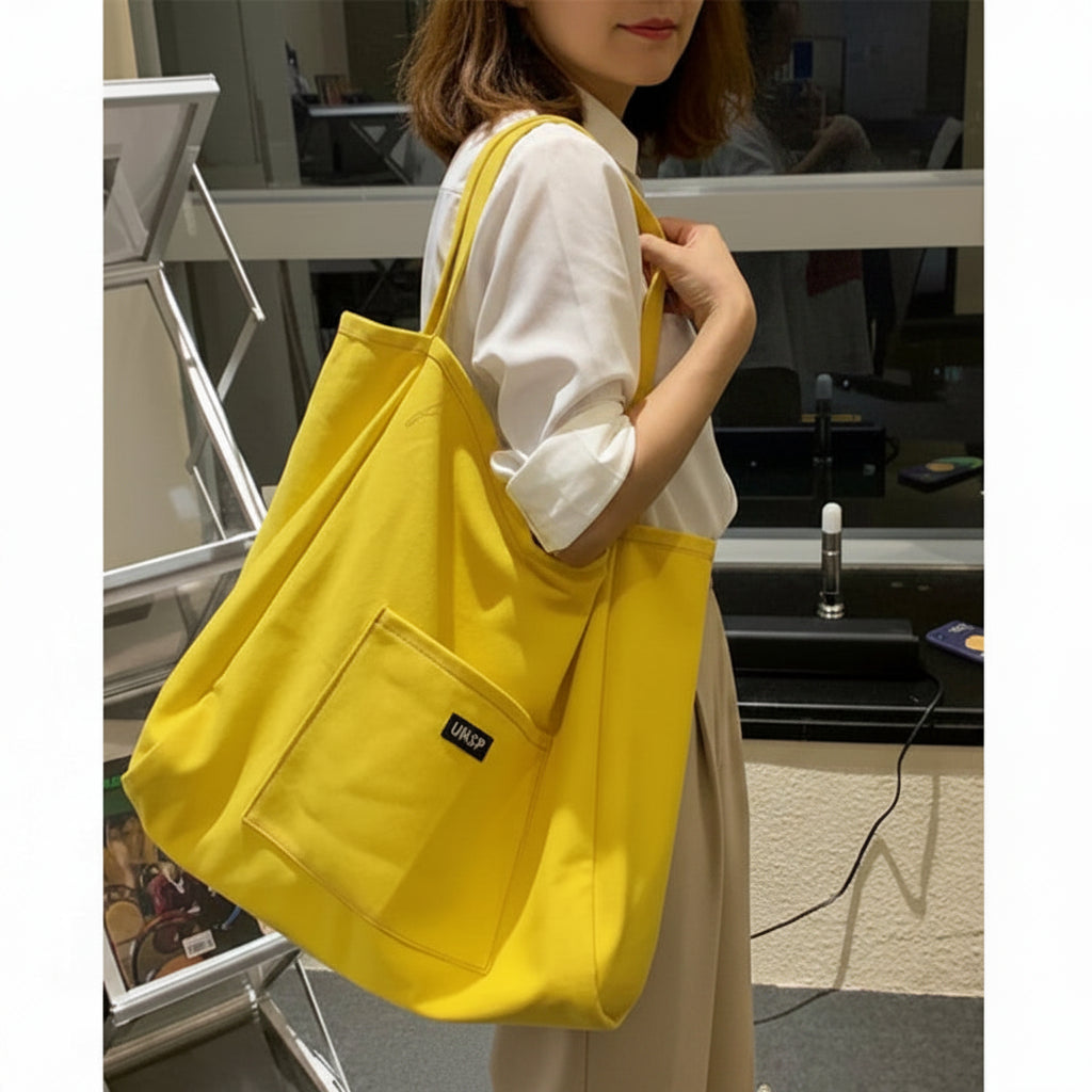 カラフルビッグキャンバストートバッグ　3色【予約商品】