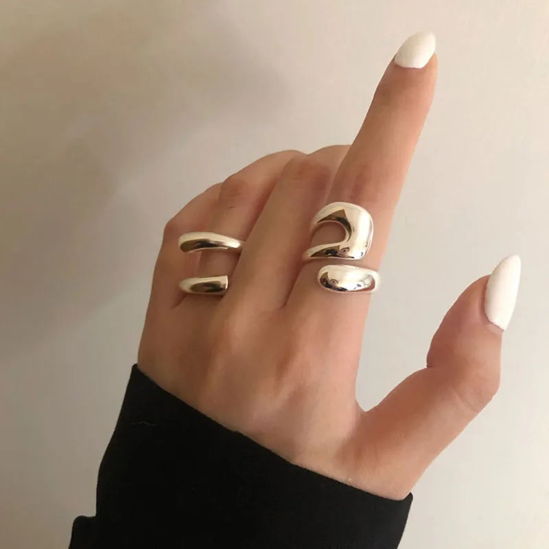 Twisted Spiral Ring 2 Styles Silver [Fast Shipping]