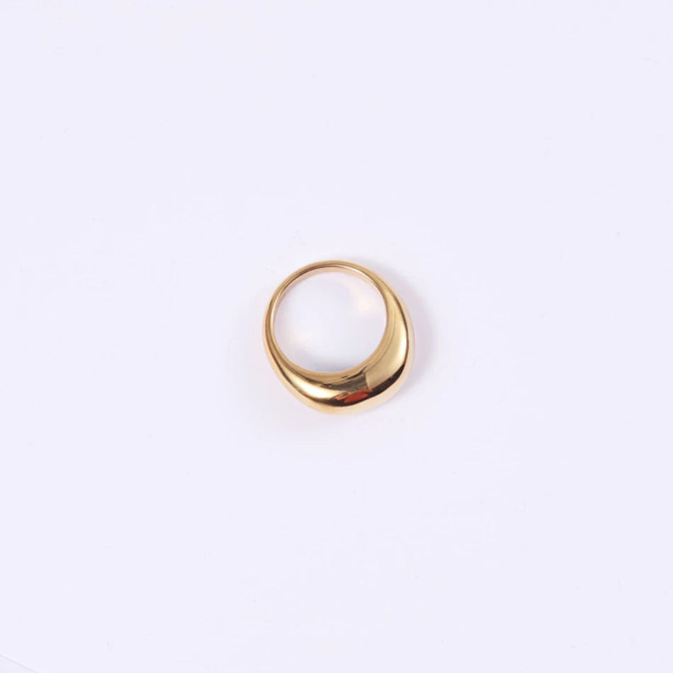 ぷっくりボリュームリング　シルバー/ゴールド　【予約商品】