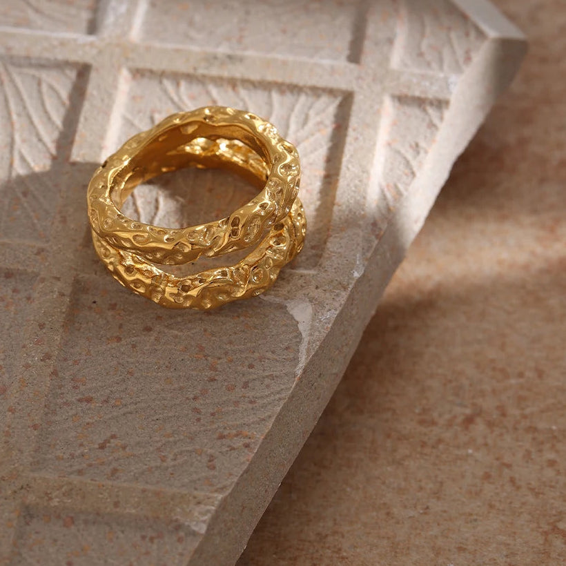 Double Round Ring Gold [Pre-order Item]