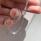 Silver Line Minimal Necklace Silver [Fast Shipping]