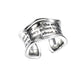 Wave Edge Message Ring Silver [Pre-order item]