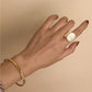 Oval Shell Ring Gold/Silver [Fast Shipping]