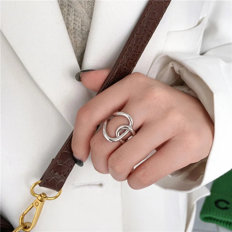 Dual Ring Inter Ring Silver/Gold [Pre-order item]
