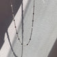 Silver Line Minimal Necklace Silver [Fast Shipping]