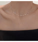 Silver Line Minimal Necklace Silver [Fast Shipping]