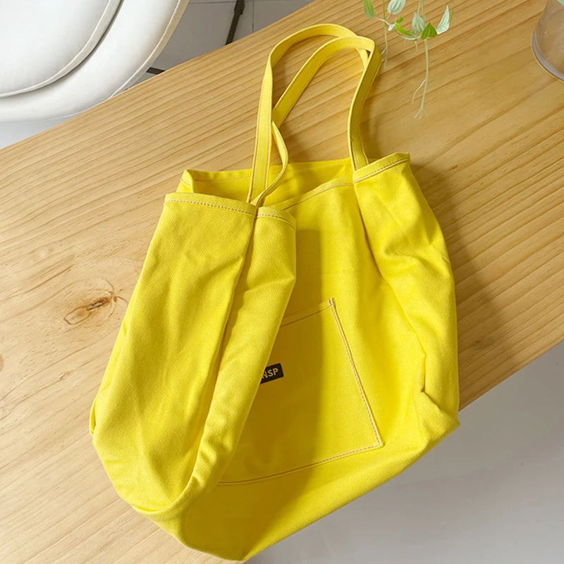 カラフルビッグキャンバストートバッグ　3色【予約商品】