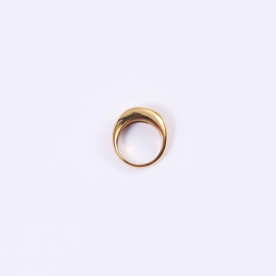 ぷっくりボリュームリング　シルバー/ゴールド　【予約商品】
