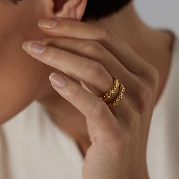 Double Round Ring Gold [Pre-order Item]
