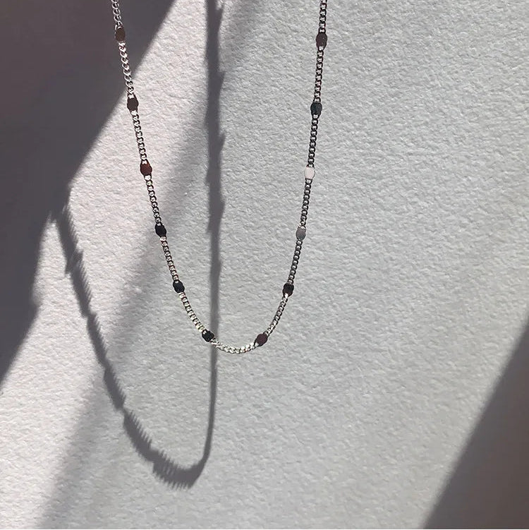 Silver Line Minimal Necklace Silver [Fast Shipping]