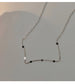 Silver Line Minimal Necklace Silver [Fast Shipping]