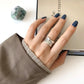 Wave Edge Message Ring Silver [Pre-order item]