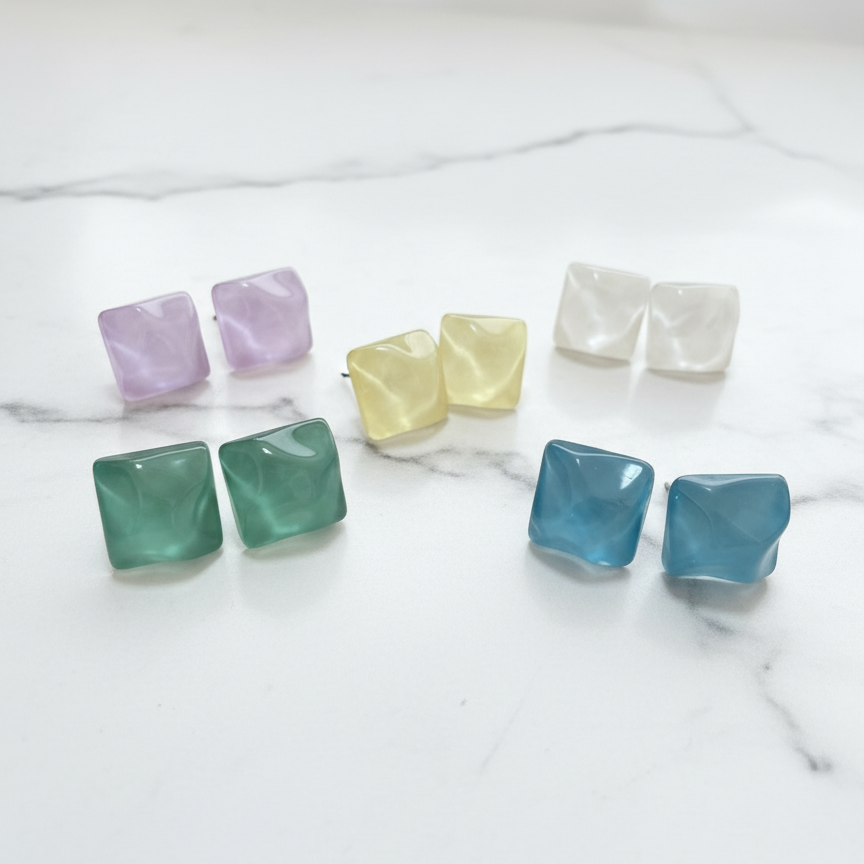 キャンディキューブピアス／イヤリング　5色【予約商品】