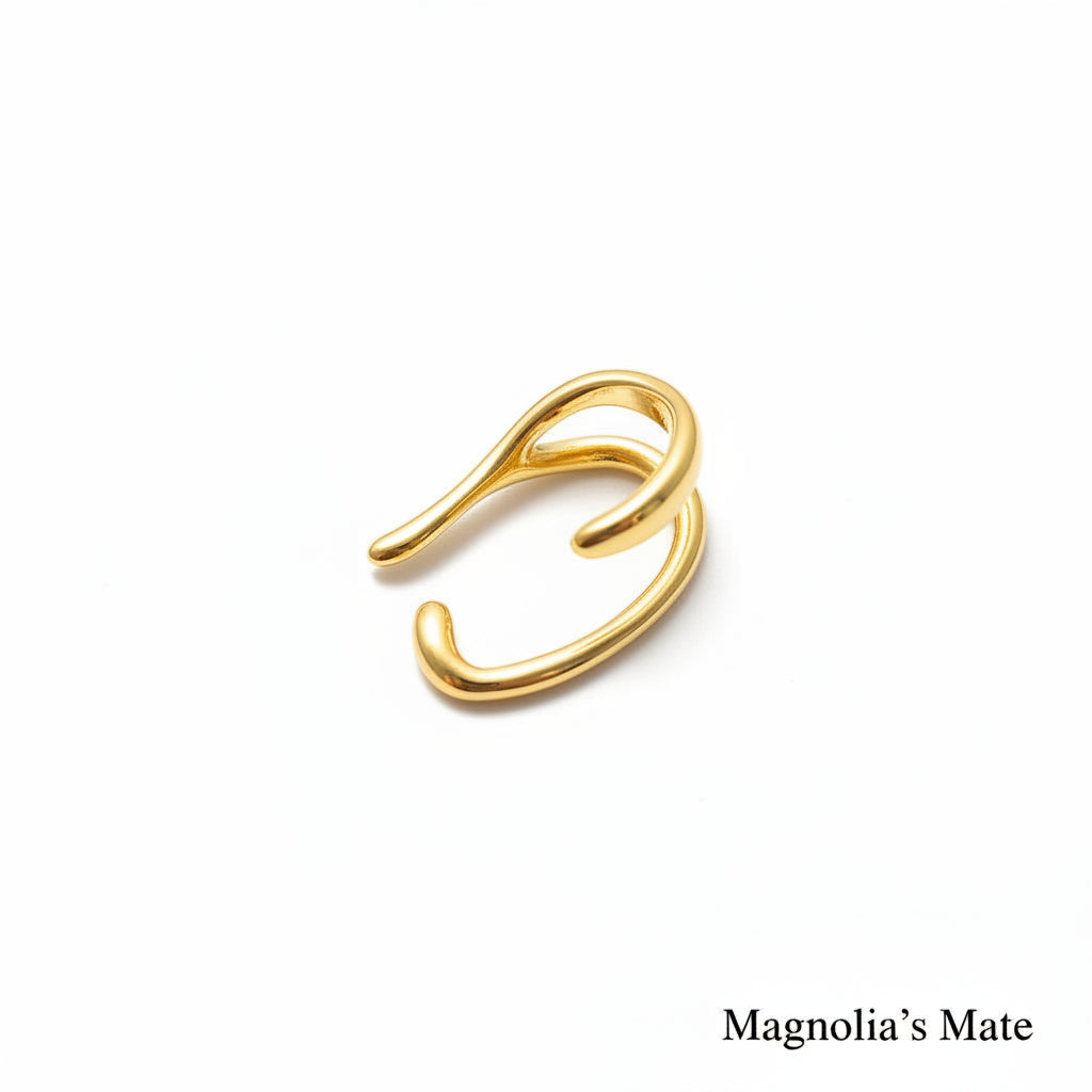 デュアルラインマットイヤーカフ１P　ゴールド/シルバー【予約商品】