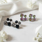Prism Jewel Earrings Black/Aurora [Pre-order item]