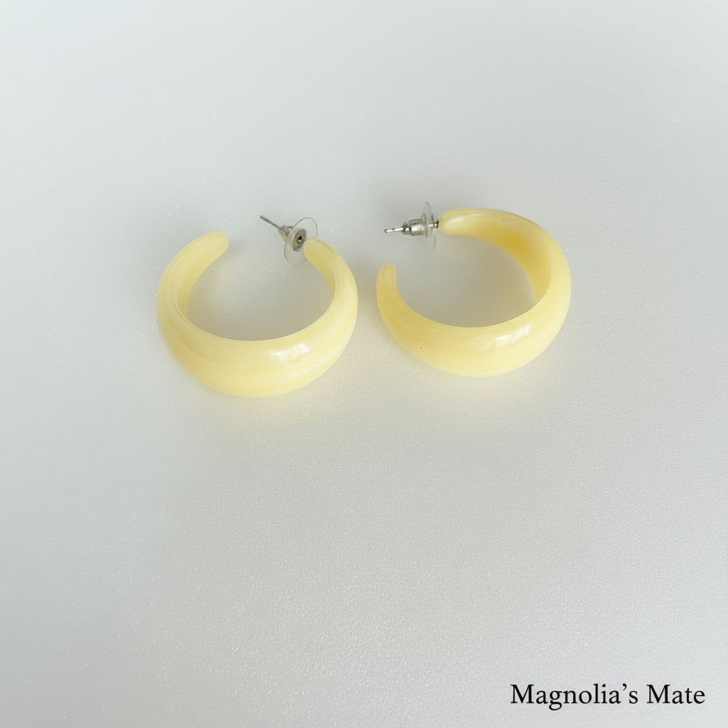 ミルキーレモン フープピアス【在庫限り】