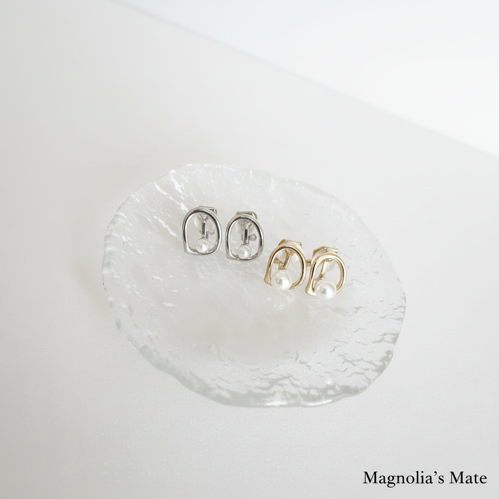 アーチパールイヤリング【在庫限り】