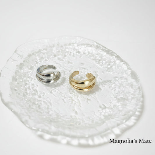 Spiral double ear cuff gold [Fast delivery]