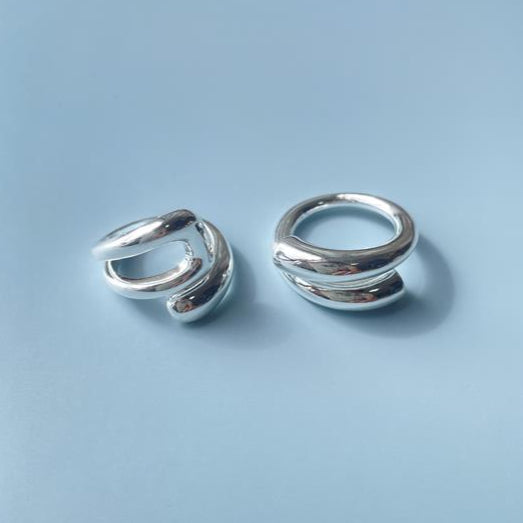 Twisted Spiral Ring 2 Styles Silver [Fast Shipping]