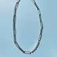 Pearl chain necklace silver [Fast delivery]