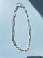 Pearl chain necklace silver [Fast delivery]