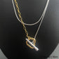 Multi Snake &amp; Chain Necklace Silver [Fast Shipping]