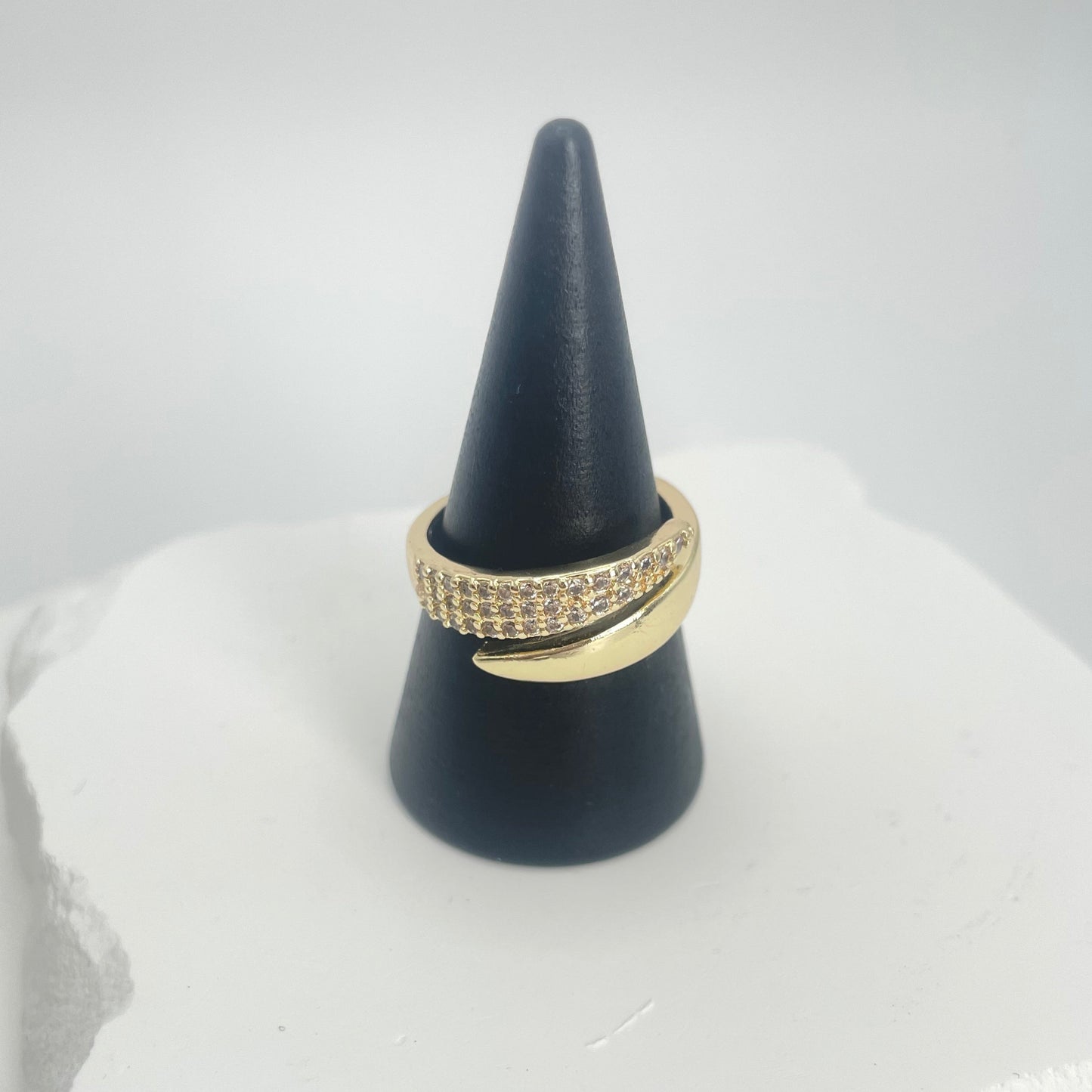 Crystal Arch Ring Gold [Fast Shipping]
