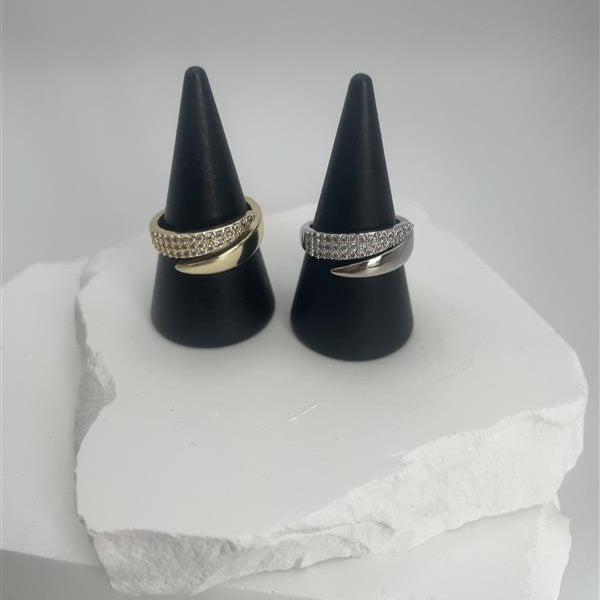 Crystal Arch Ring Gold [Fast Shipping]